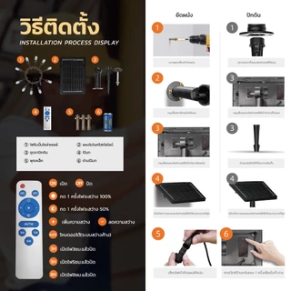 MODI【ซื้อ1แถม1】ไฟห้อยระย้าโซล่าเซลล์ 7M10หลอด IP65 มีรีโมทคอนโทรล ตกแต่งสวน ปีใหม่ คริสมาส ปาร์ตี้