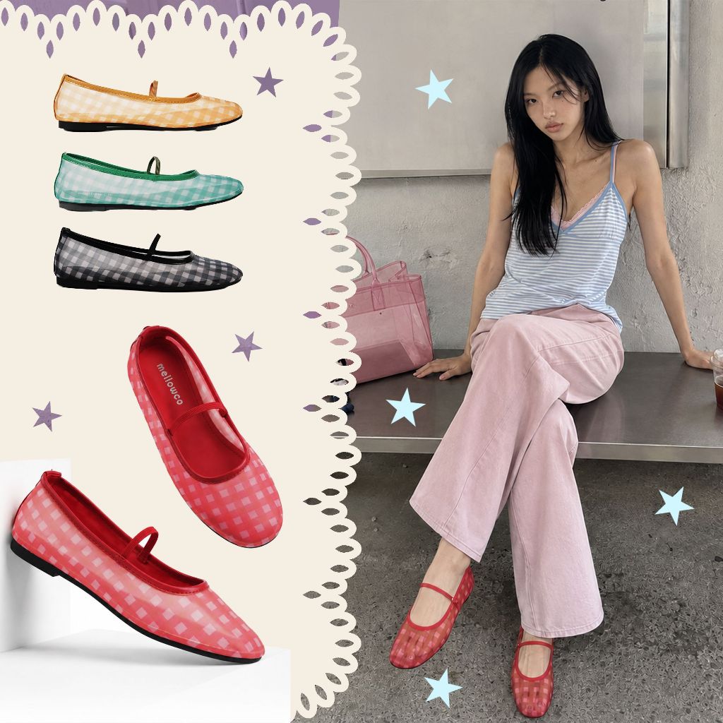 Mellowco รุ่น Lolly Mary Jane Flats รองเท้าแมรี่เจน 6515