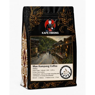 เมล็ดกาแฟคั่ว จากแม่กำปอง กาเเฟออเเกนิก ปลูกในป่าธรรมชาติ