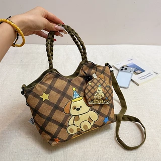 (B-3207)🔥พร้อมส่ง กระเป๋าสะพายข้าง สไตล์วินเทจคลาสสิค เข้ากับทุกการแต่งกาย งานดี ฮิตมากตอนนี้ แฟชั่นมาใหม่ 2in1 5สี