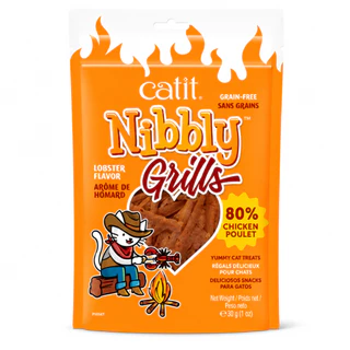 Catit Nibbly ขนมแมว ไก่เจอร์กี้ 30g 6 รสชาติ โปรตีนไก่ 80%+ Grain-Free