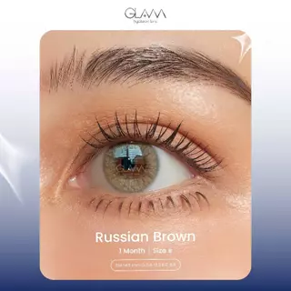 [ ซื้อ2คู่ถูกกว่า ] GLAM Hyaluron Lens💧 รุ่น Russian Brown/Gray เลนส์ไฮยาลูรอน สำหรับคนตาแห้ง ตอบโจทย์คนรักสุขภาพดวงตา