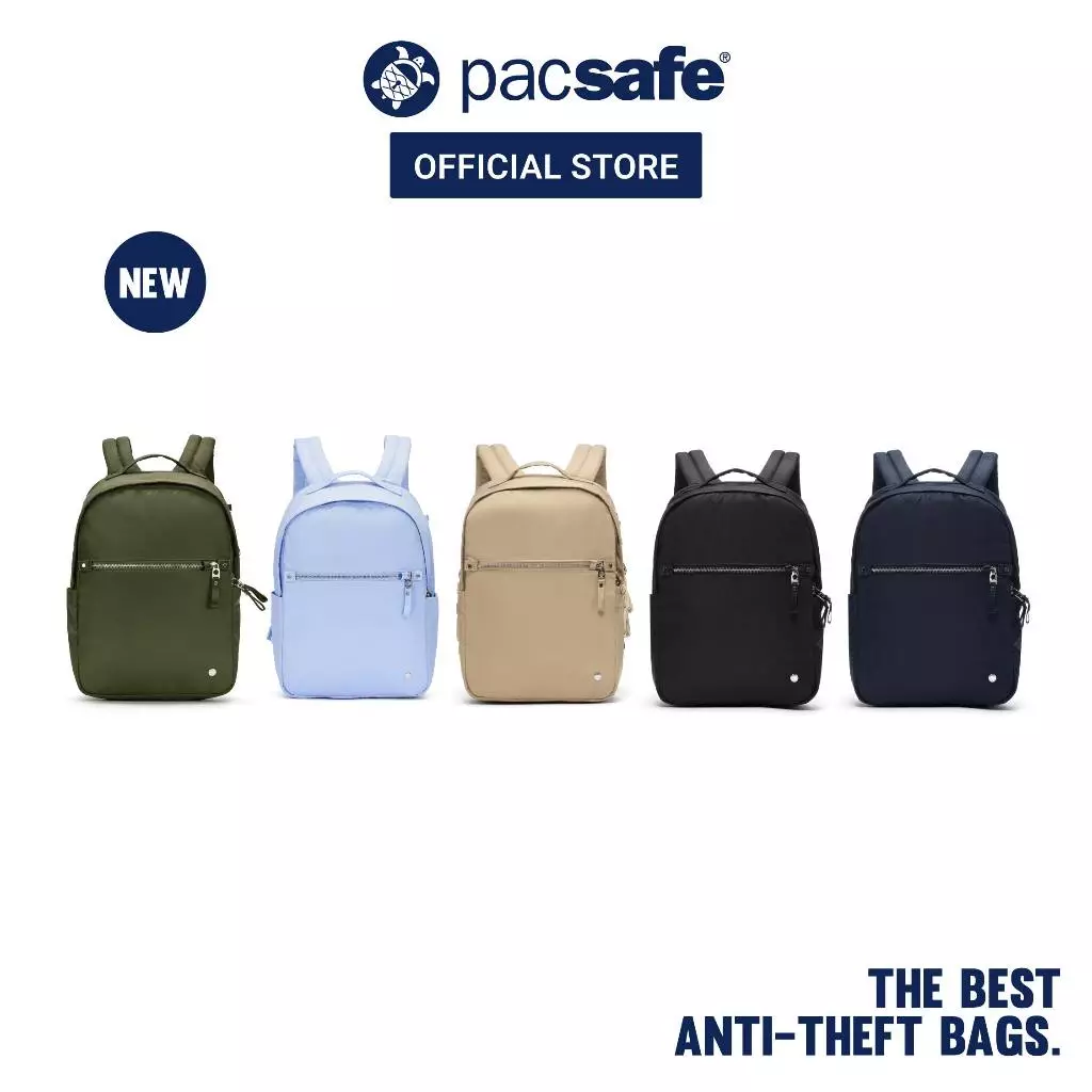Pacsafe W 10L Anti-Theft Backpack กระเป๋ากันขโมย กระเป๋าเป้ สำหรับเดินทางและทำงาน | Fits 13" Laptop