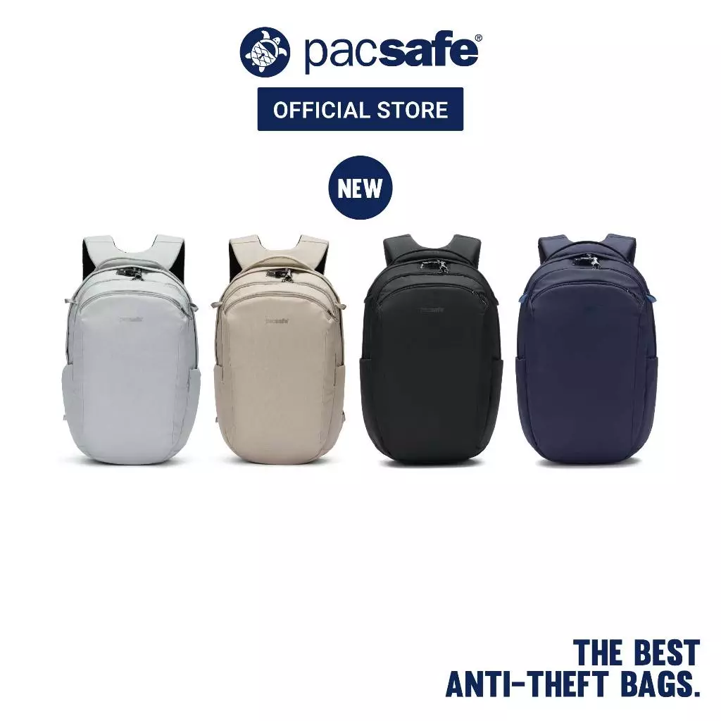 Pacsafe V 26L Anti-Theft Tour Backpack กระเป๋ากันขโมย กระเป๋าเป้ สำหรับเดินทางและทำงาน | Fits 16" Laptop