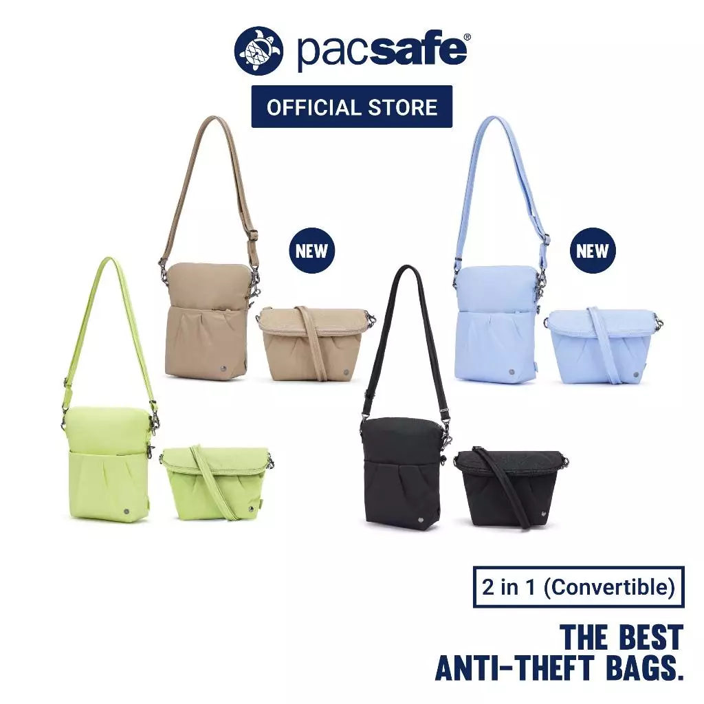 Pacsafe CX Anti-Theft Convertible Crossbody กระเป๋ากันขโมย กระเป๋าสะพายข้าง สำหรับเดินทางและใช้งานทุกวัน | Expandable