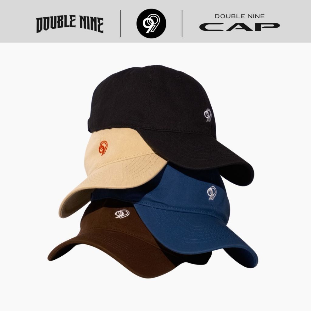 DOUBLE NINE : CAP หมวกแก๊ปทรงเบสบอลดับเบิ้ลไนน์