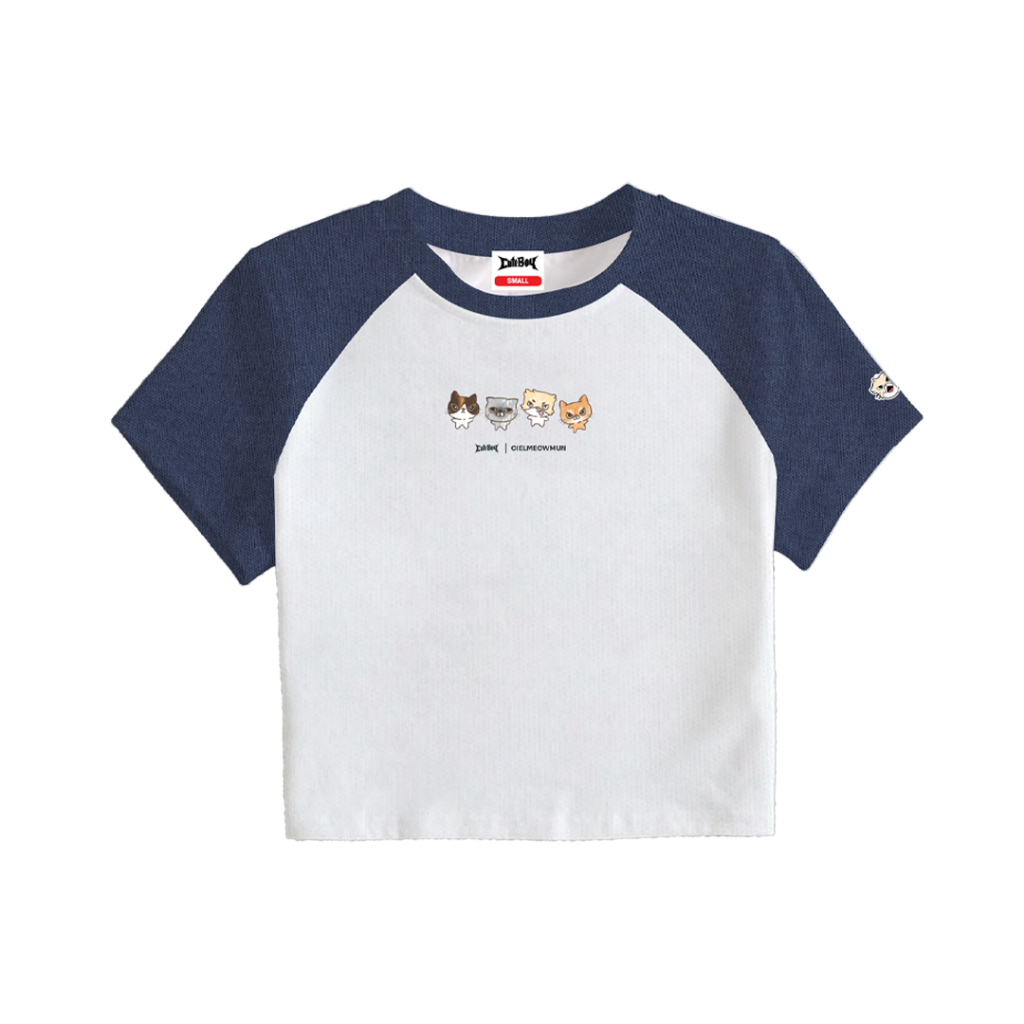 CuteBoy x Cielmeowmun | Meowism [Blue] Babytee เสื้อเบบี้ที แขนสั้น