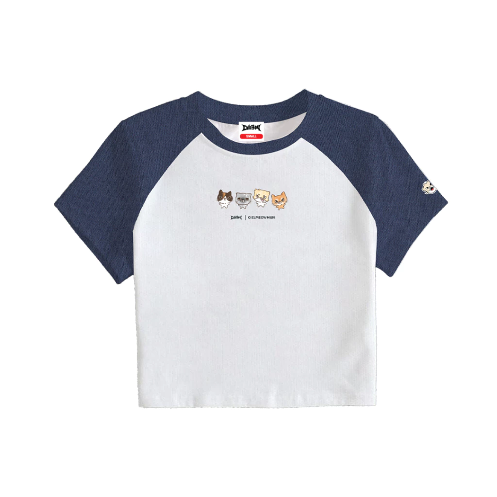 CuteBoy x Cielmeowmun | Meowism [Blue] Babytee เสื้อเบบี้ที แขนสั้น