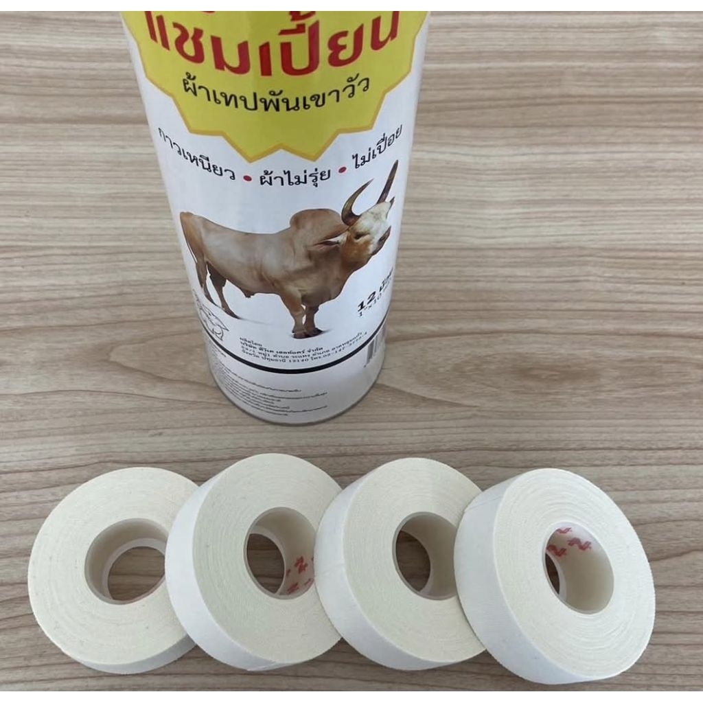 ผ้าเทปพันเขาวัว 📌 แชมเปี้ยน ⭐️✅ พร้อมจัดส่งสินค้า⭐️   1 กระบอก มี 12 ม้วน <<<✅ ขนาด 1”10 หลา/ม้วน