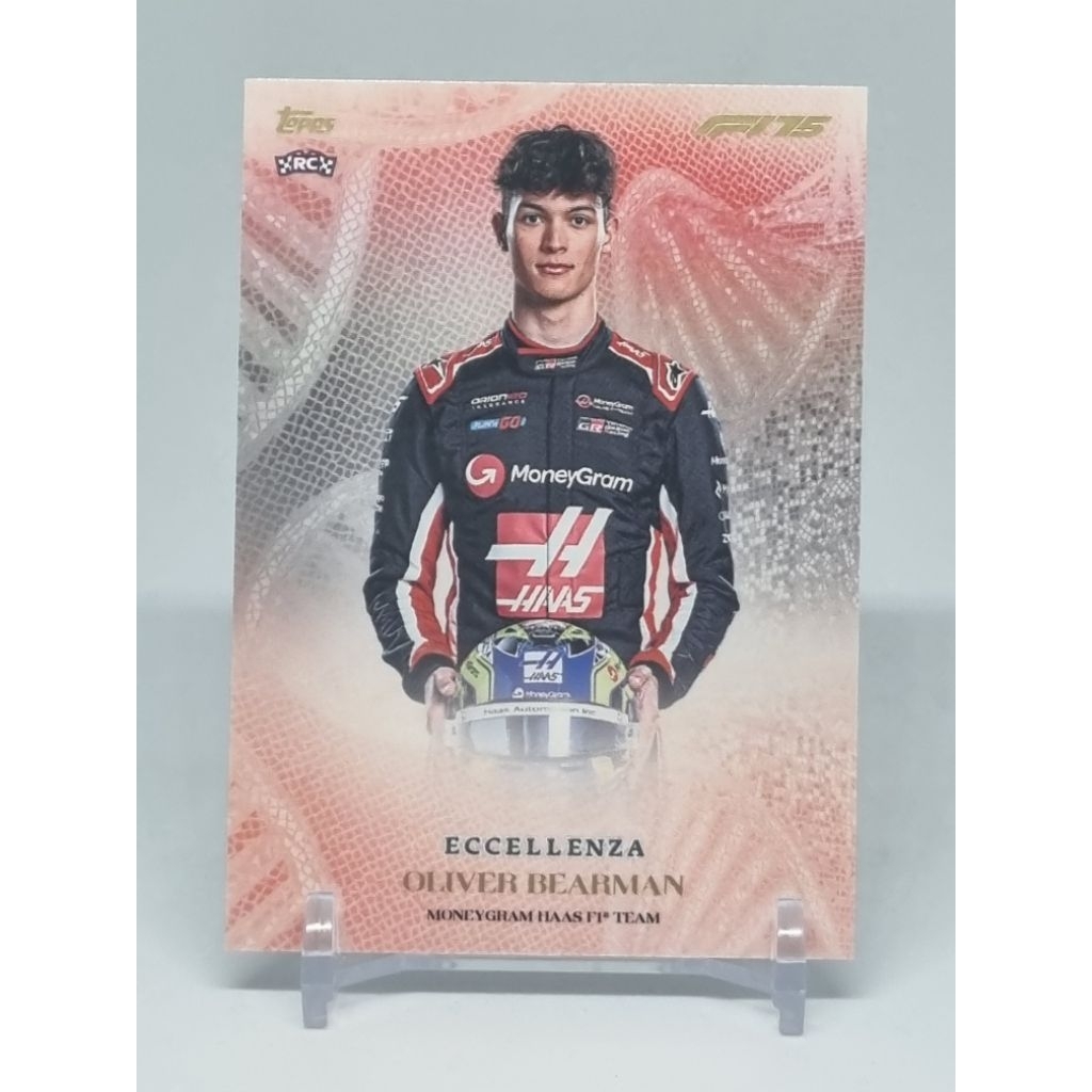 การ์ด F1 Topps Eccellenza F1 2025 Oliver Bearman (RC) Essenza Base