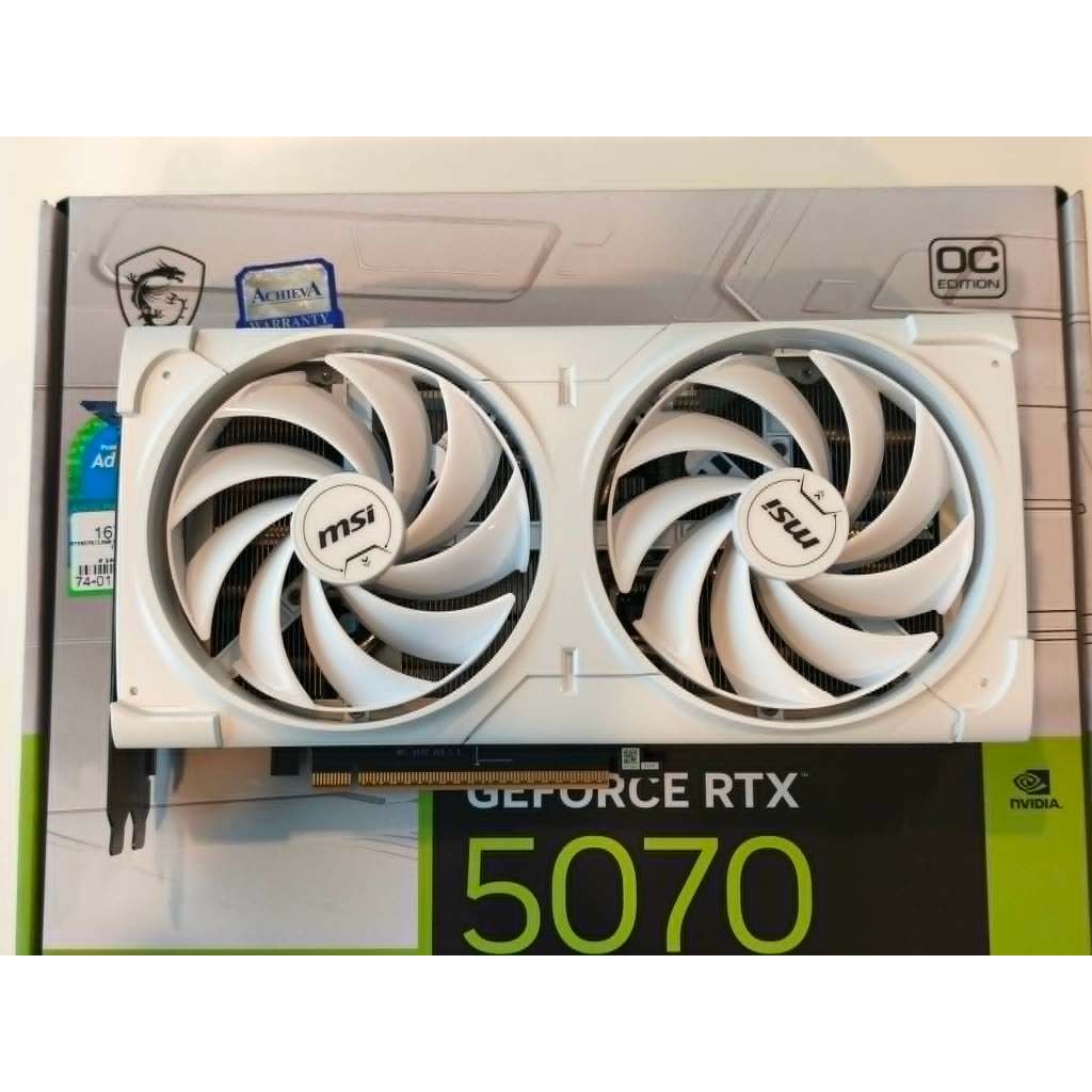 RTX 5070 - MSI VENTUS 2X OC WHITE - 12GB GDDR7 การ์ดจอมือสอง สีขาว ครบกล่อง ประกันศูนย์ไทย ใช้งานปกต