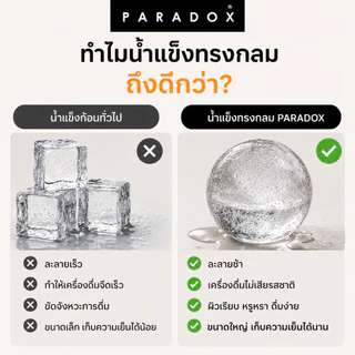 Paradox : พิมพ์น้ำแข็งกลม 2 ช่อง เส้นผศ.ต่อน้ำเเข็ง 1 ลูก 6 ซม Ice ball mould-2 balls BB Z1009(SBRO)