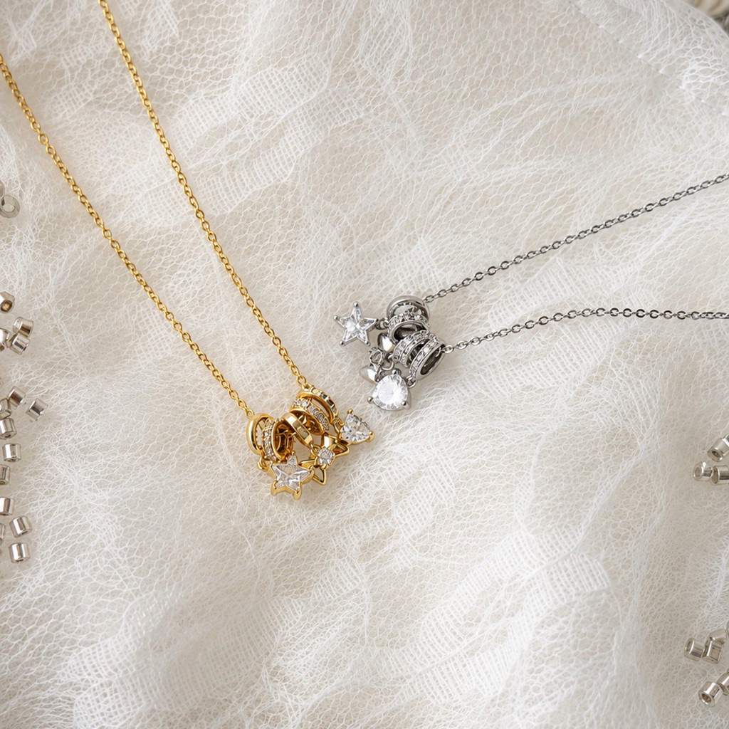 Socrush.bkk | CUTIE BOW necklace | SN-112 |สร้อยคอ โบว์ ห่วง