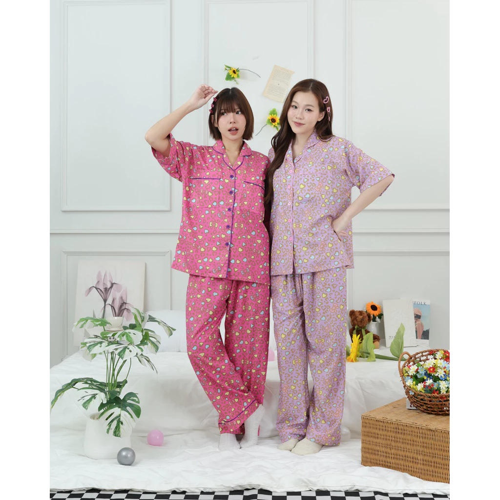 อก44“ ชุดนอนโนบราMYDREAM Freesize เนียนเย็นลื่น - Premium Italian Silk Fabric