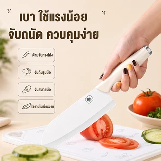 CAMEL ชุดมีดทำครัว 2 ชิ้น มีดปอกผลไม้ กรรไกรครัว วัสดุสแตนเลส ใช้งานสะดวก