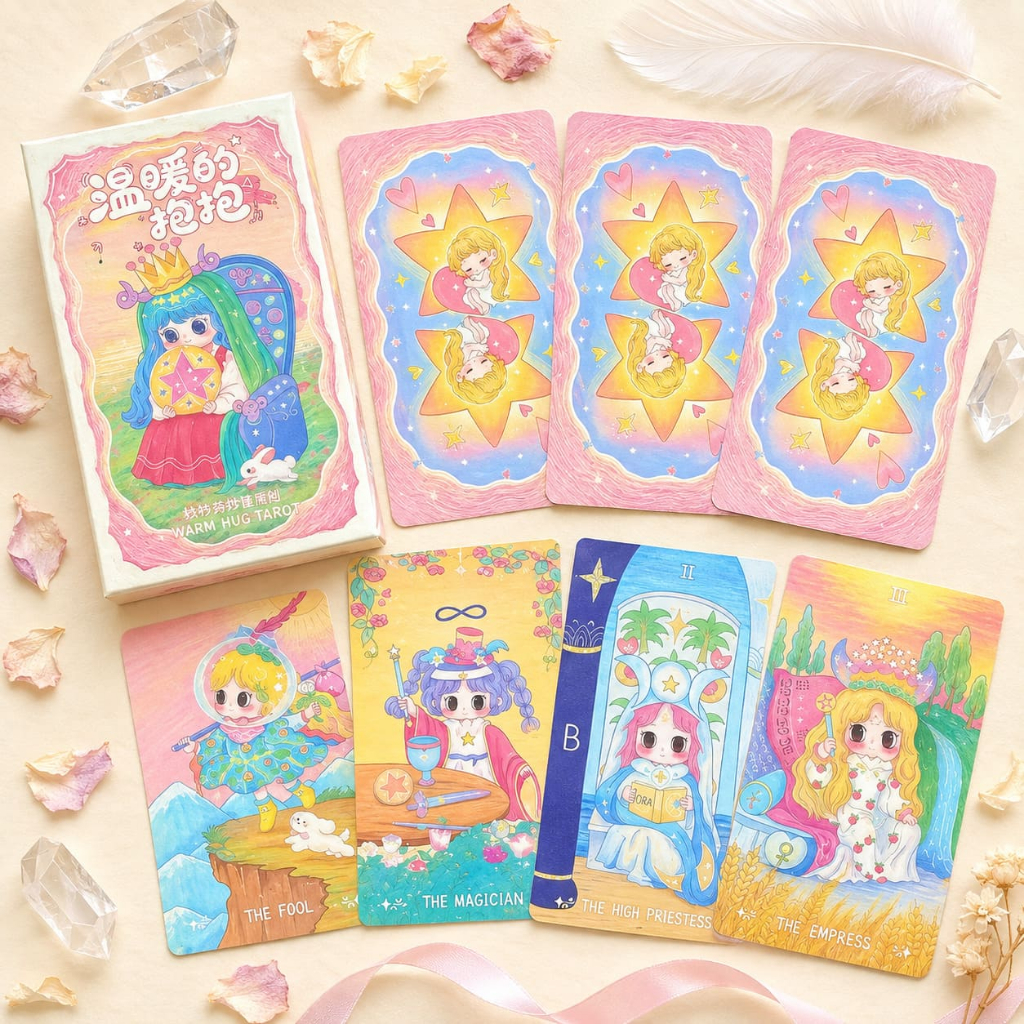 ไพ่ยิปซี ไพ่ทาโรต์ของแท้ ไพ่ทาโร่ Warm Hug Tarot ไพ่ทาโรต์อบอุ่น การ์ตูนน่ารัก เยียวยาใจ พร้อมส่ง