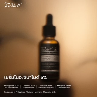 【FDA Approved】Teashell เซรั่มหน้าใส ผิวขาว เซรั่ม Serum Niacinamide 5% Serum 30ml จากรอยดำ รอยแดง พิ่มความกระจ่างใส