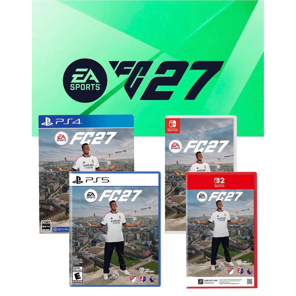 (จองมา 25:09:69) Ns1-2 Switch1-2,PS4,Ps5 Games EA Sports FC27 (Asia)