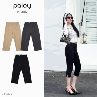 Paloy - PL2009 Capri Pants กางเกงผ้ายืดทรงเข้ารูป ขา 5 ส่วน