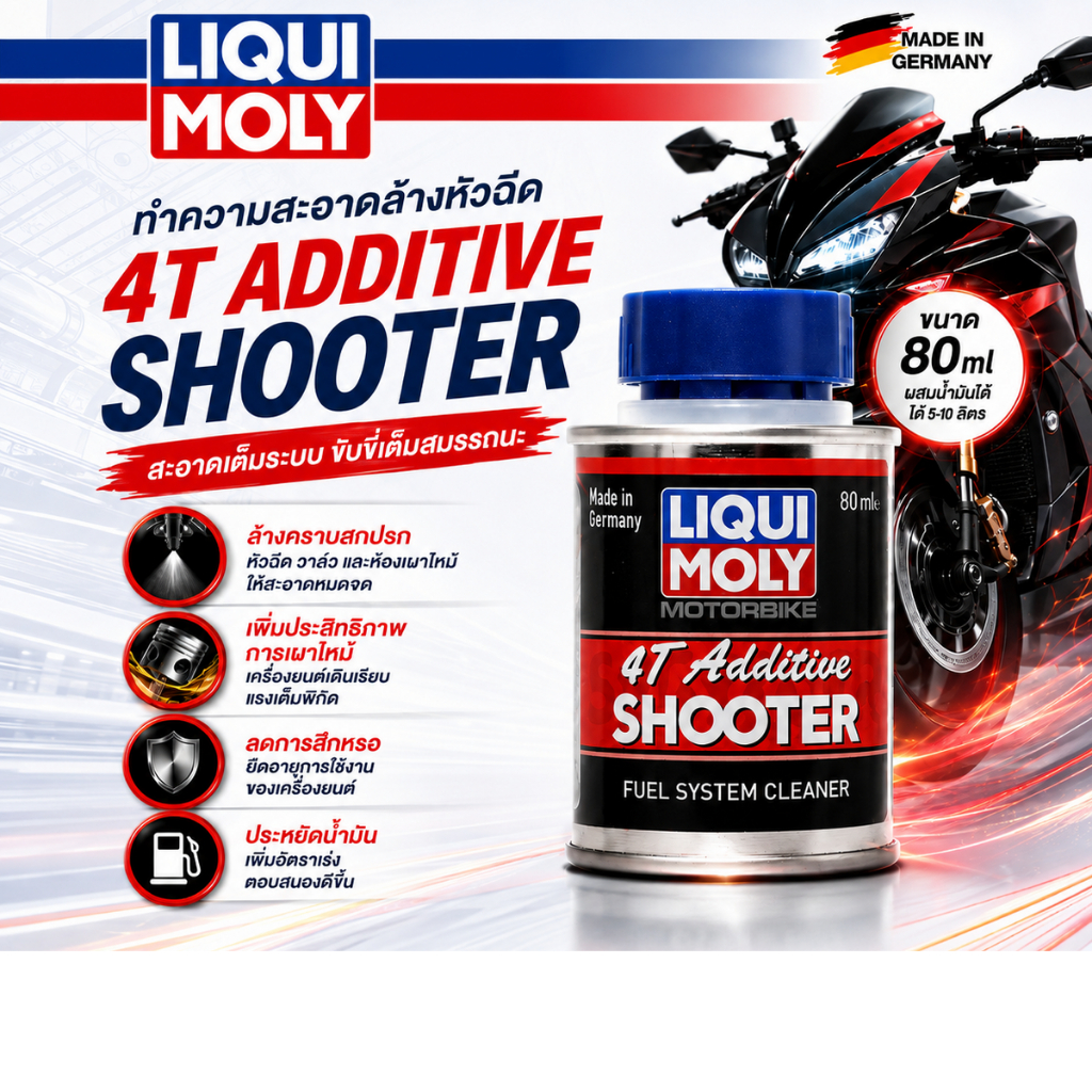 Liqui Moly น้ำยาล้างหัวฉีด 4T SHOOTER 80 ML.