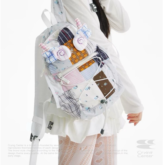 🎒 พรีออเดอร์ Crying Center Y2k angle wings backpack กระเป๋าเป้ไนลอน