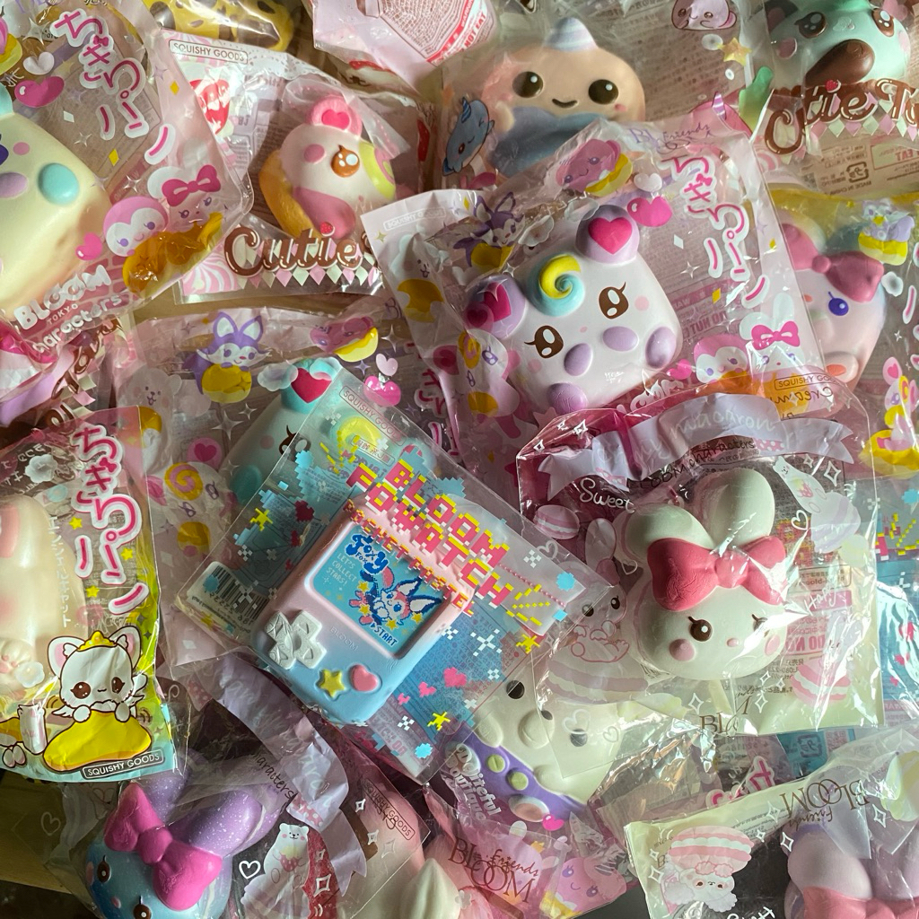 สกุชชี่ไอบลูมรุ่นเก่า มือ1 ของแท้ สินค้าใหม่ อ่านรายละเอียดก่อนสั่งซื้อ | squishypari