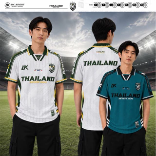 BK THAI INFINITY-เสื้อบอลคอปกวินเทจ ทันสมัย สวมใส่สบาย สปอร์ต ผ้านิ่มระบายอากาศดี Tha050869