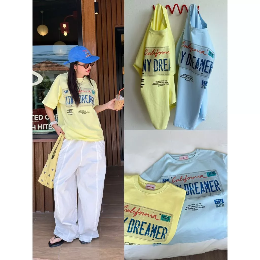 California tees - เสื้อยืดผ้าคอตตอน สกรีนจม (ส่งด่วน)