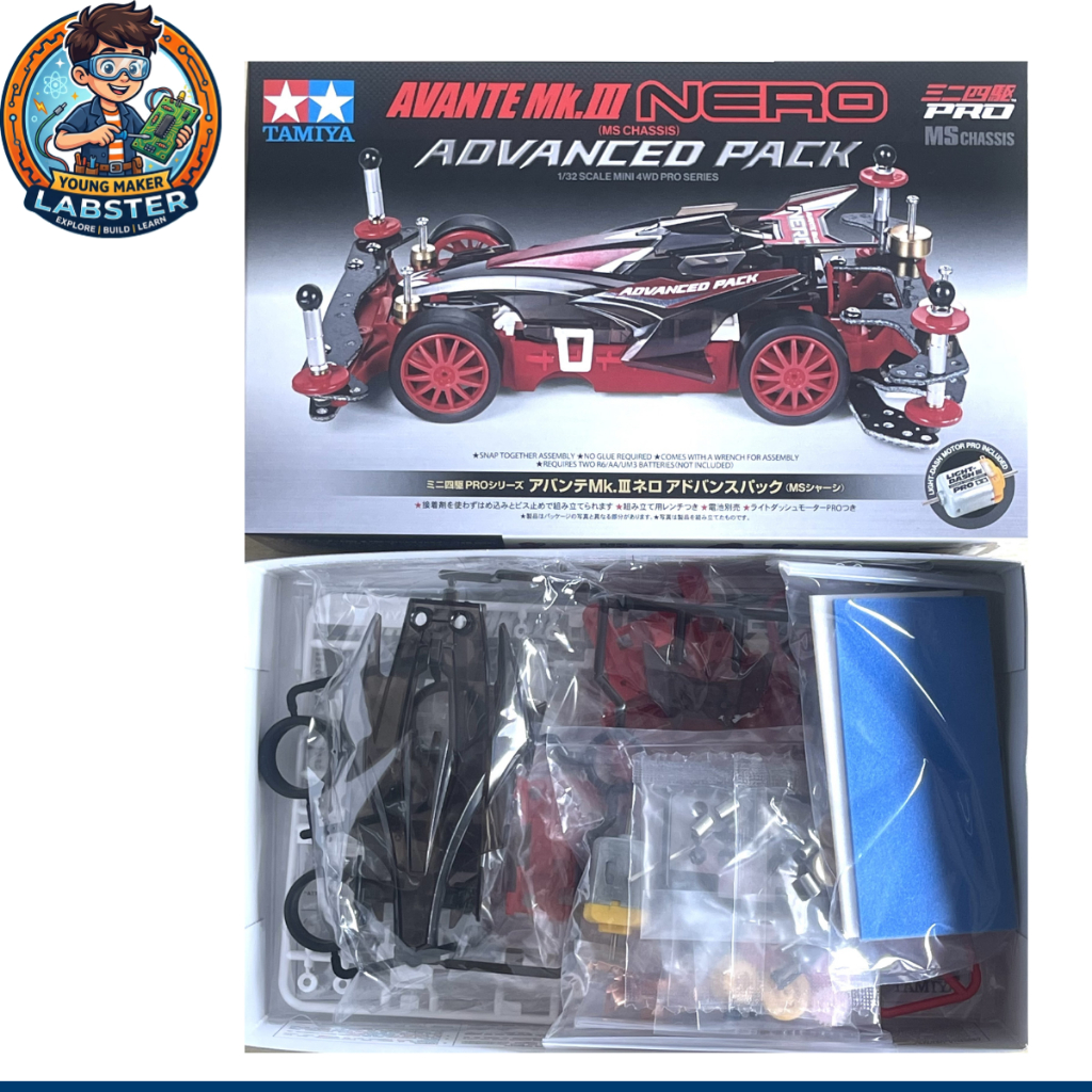 TAMIYA 18662 AVANTE Mk.III NERO ADVANCED PACK [MS CHASSIS] 1-32 SCALE MINI 4WD PRO SERIES สินค้าพร้อมส่ง !!!