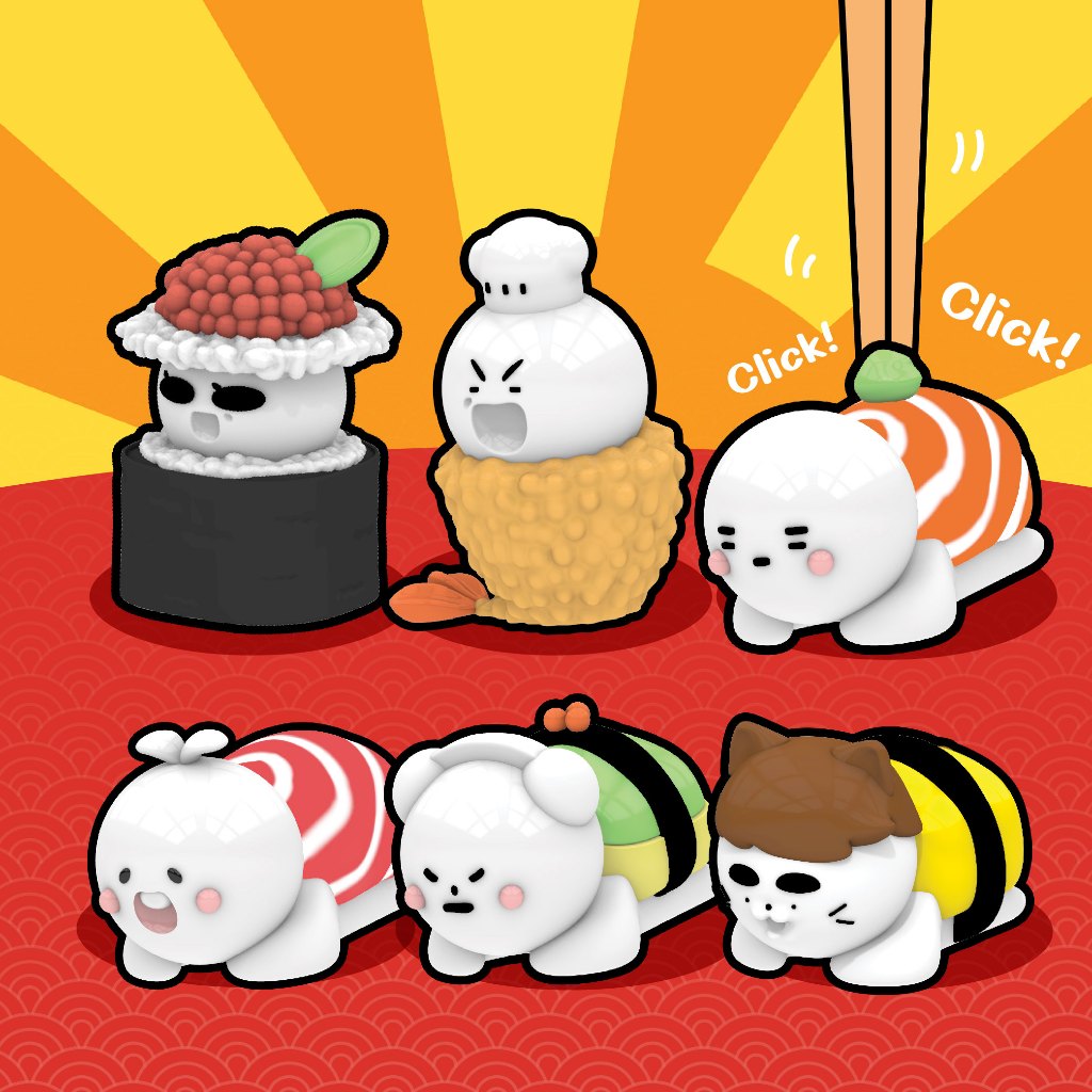 Sushi Clicker ซูชิ คลิกเกอร์ ครอบครัวแจนนี่ 3D print