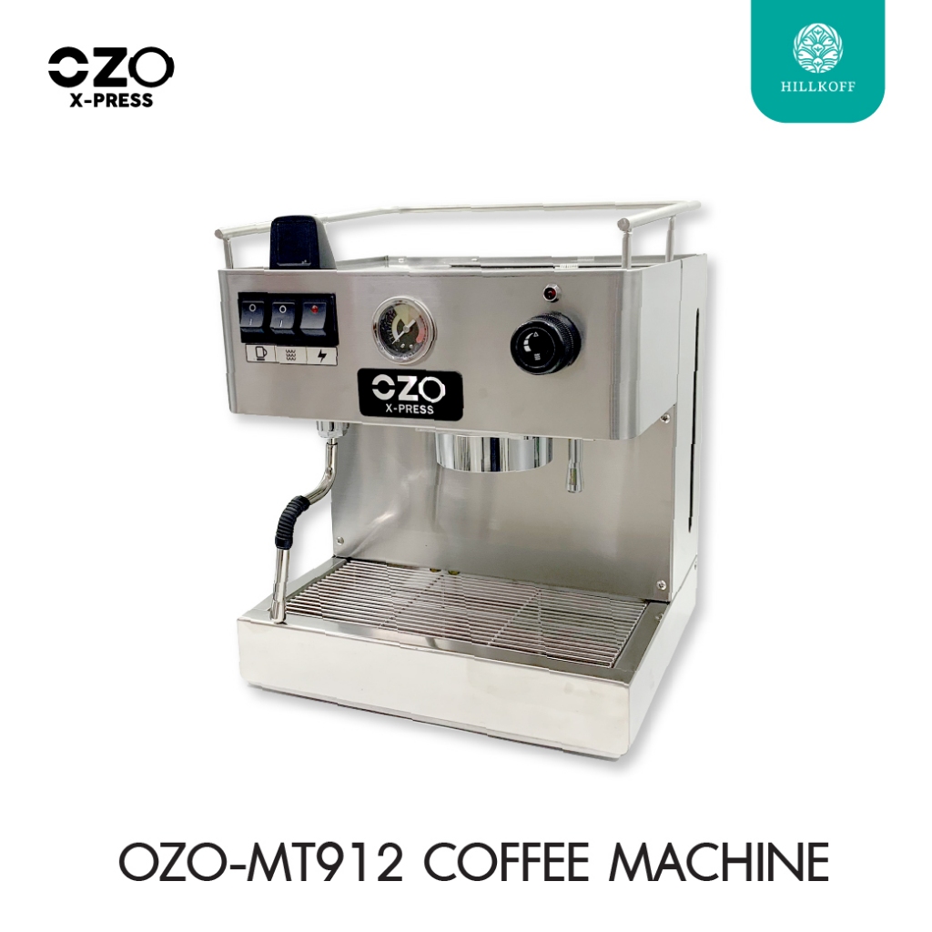 Hillkoff : เครื่องชงกาแฟ OZO Express MT912 Coffee Machine + เครื่องบดกาแฟ  Breville The Smart Grinde