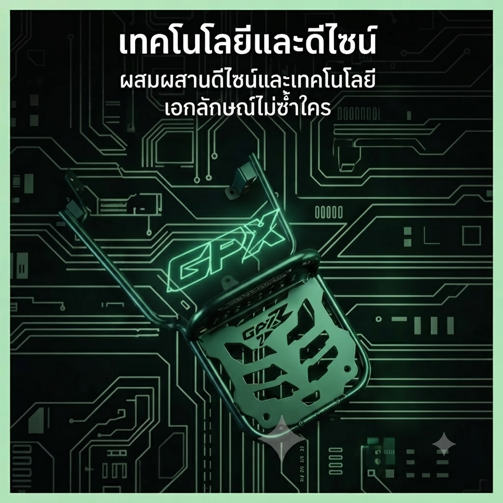 Rack ท้าย GPX DZ3 / ตะแกรงท้าย DZ3 ทรง VZ ( v.2) new GPX DZ3 ทรง VZ