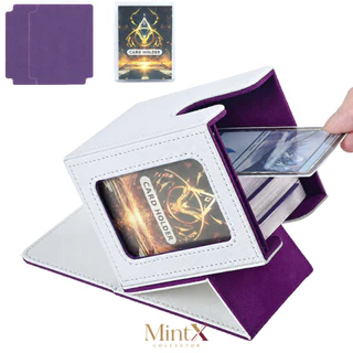 กล่องใส่การ์ด Deck Box หนัง PU มีช่องโชว์การ์ด ใส่ Toploader ได้ เหมาะสำหรับการ์ดสะสมและ TCG