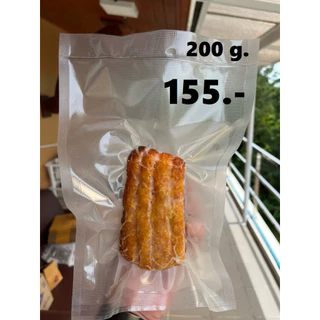 หมูกรอบ เนื้อฉ่ำ คีโตทานได้ ทอดน้ำมันหมู ไหว้ตรุษจีน ไหว้เจ้า แพ็คสูญญากาศ ไม่ใส่สารกันบูด ฟรี2น้ำจิ้ม
