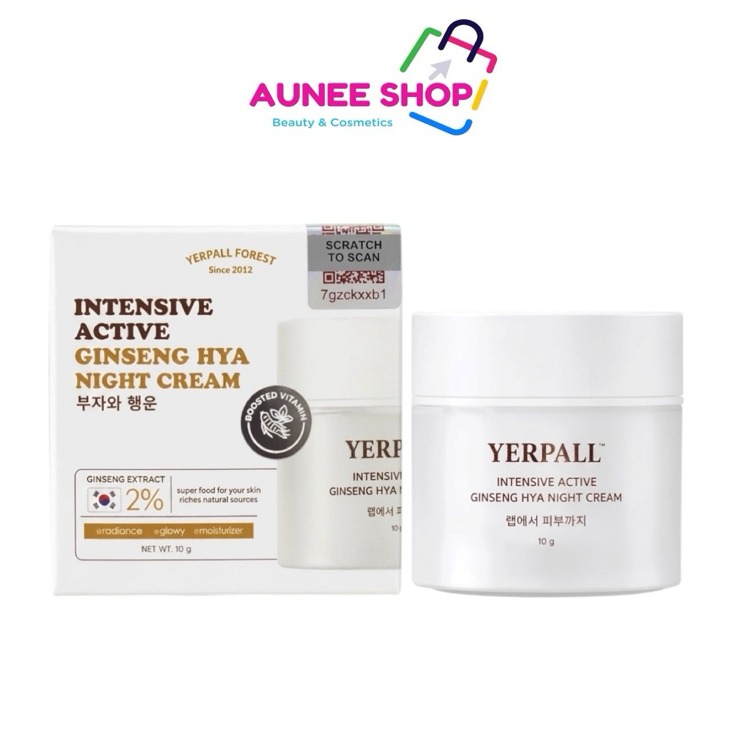 ส่งฟรี/มีไลฟ์ ครีมโสมไฮยาYERPALL Intensive Ginseng Hya Night cream