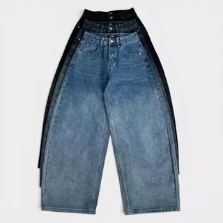 Atipashop - Lennon Fade Jeans (#AA6020) | กางเกงยีนส์ขายาว เฟดไล่สี ทรง mini barrel