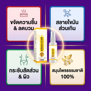 สเปรย์ลดน้ำหนักใช้ภายนอก ปลอดภัยไม่มีสารเคมี แก้อาการท้องอืดและบวมน้ำ กระตุ้นระบบเผาผลาญ คนอ้วนง่าย