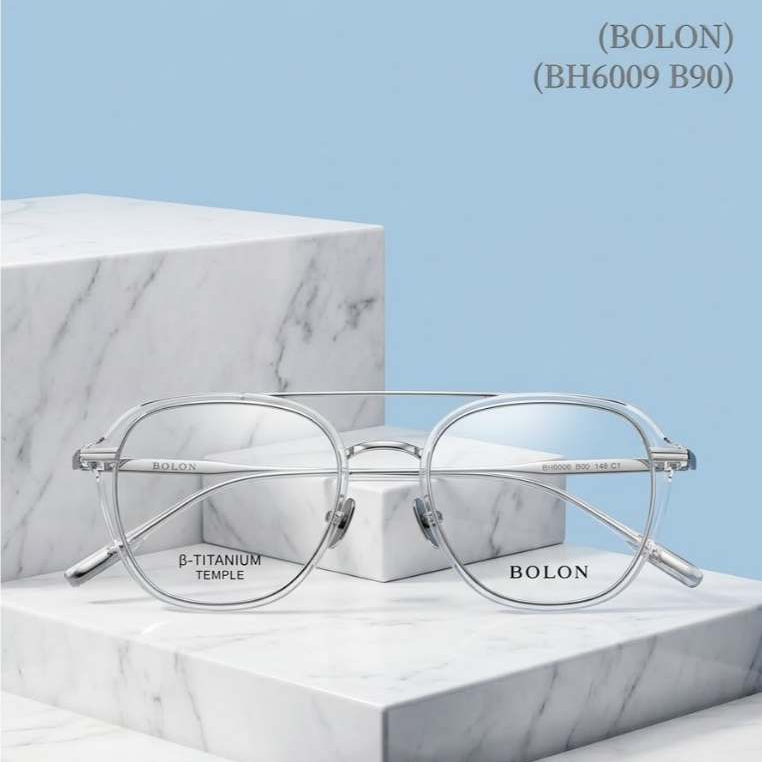 Bolon กรอบแว่นสายตา BH6009 B90 ไซส์ 48 สั่งพร้อมทำเลนส์ได้เลย