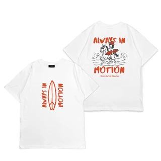 [สินค้ามาใหม่] เสื้อยืดแขนสั้น SEIZE Tokyo🏄 ALWAYS IN MOTION ผ้าฝ้าย นุ่ม ใส่สบาย 100% FS_BT_058