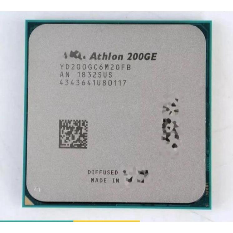 ซีพียูAthlon 200GE X2 200GE 3.2 GHz Dual-Core Quad-Thread CPU ซ็อกเก็ต AM4