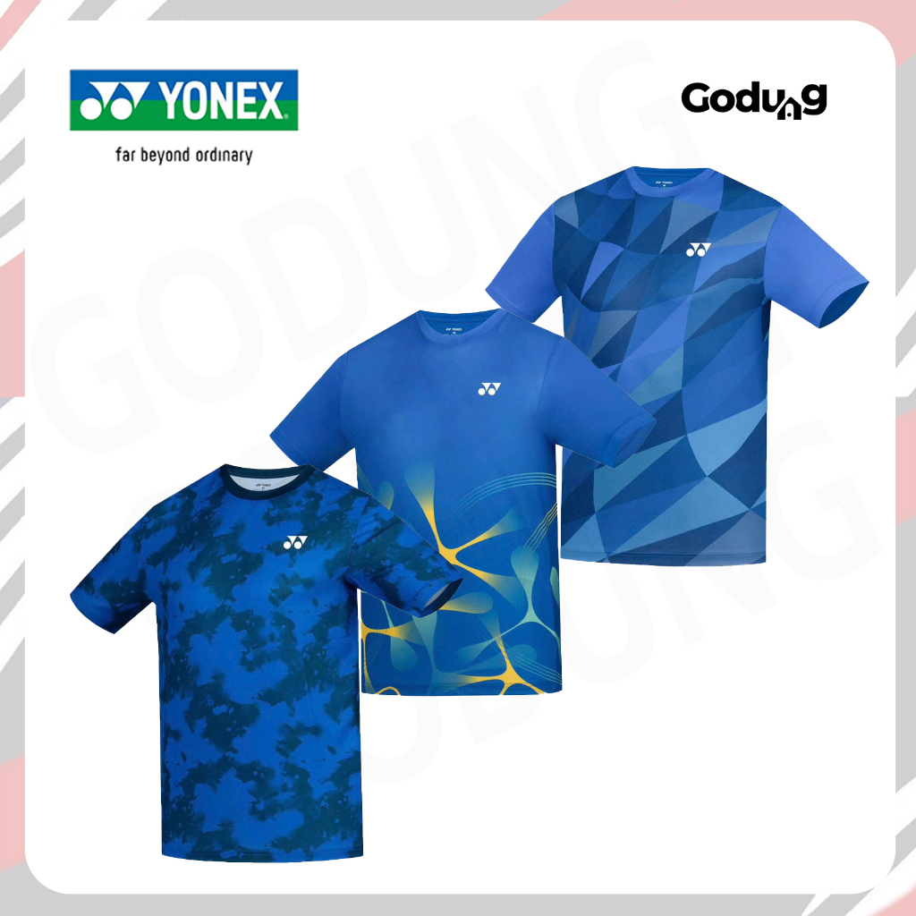 เสื้อแบดมินตัน Yonex RW4 Blue Edition (ของแท้ 100%) ใส่สบาย ไม่คัน เนื้อผ้าดี ระบายอากาศ