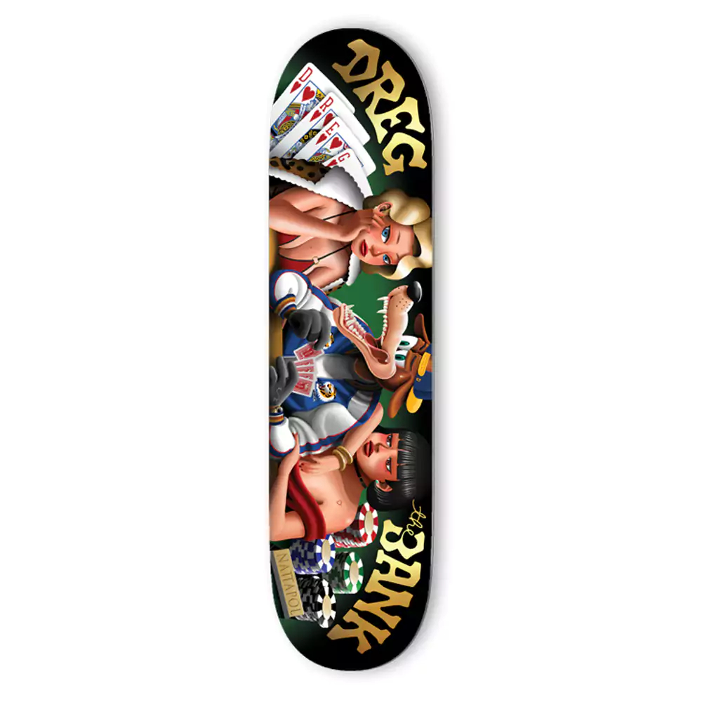 DREG BANK PRO DECK ”THE CASINO” 8.0” x 31.5” [ GOLD FOIL ]