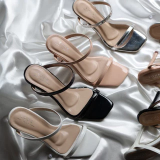 YOURSHOES B70 / รองเท้าส้นสูง 4 นิ้ว รองเท้าส้นเข็มหนังเงา รองเท้าผู้หญิง