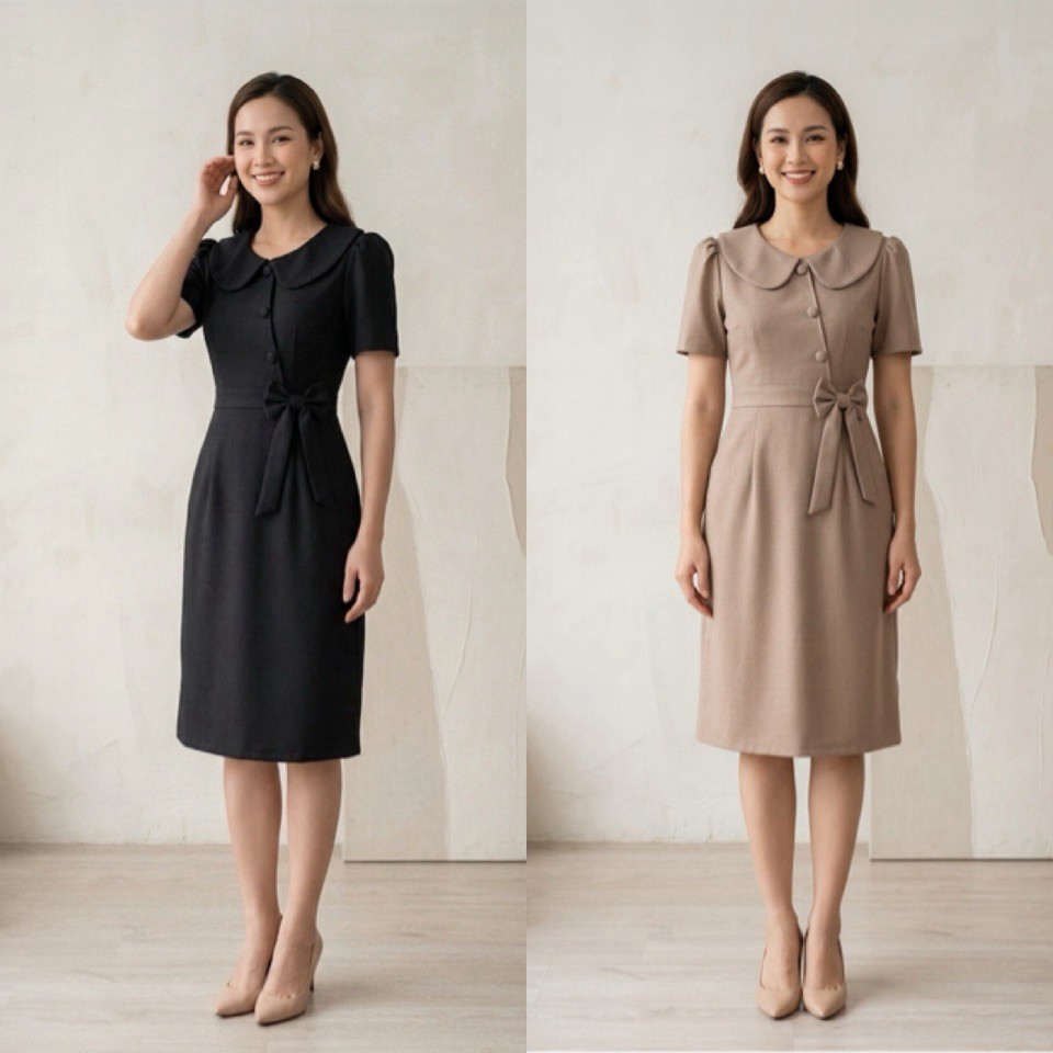 Dress By Papid เดรสทำงาน เดรสแฟชั่น รหัส669