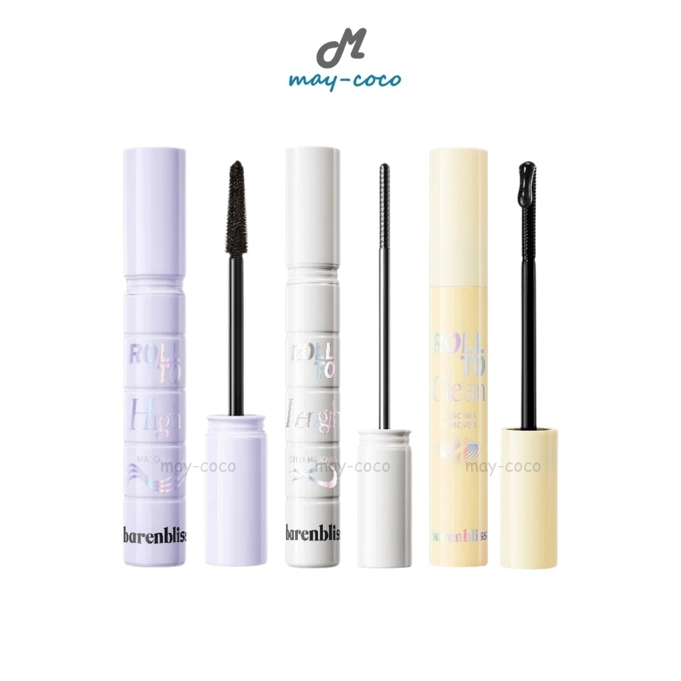 ถูก/แท้/มีไลฟ์ มาสคาร่า Barenbliss Roll To High/Length Steel Mascara มาสคาร่าตาตั้ง มาสคาร่าหัวเหล็ก ปัดขนตา ขนตางอน