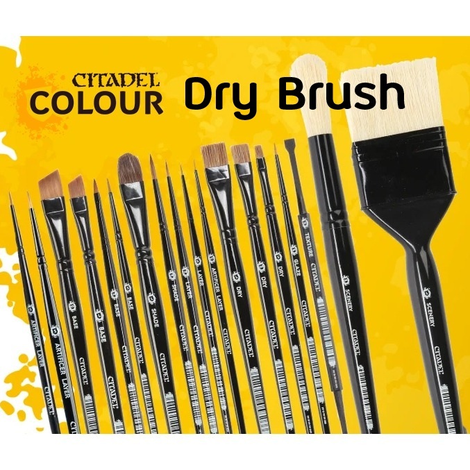 Citadel : Brushes : Citadel Dry Brush ( S, M , L ) พู่กันเพ้นโมเดล