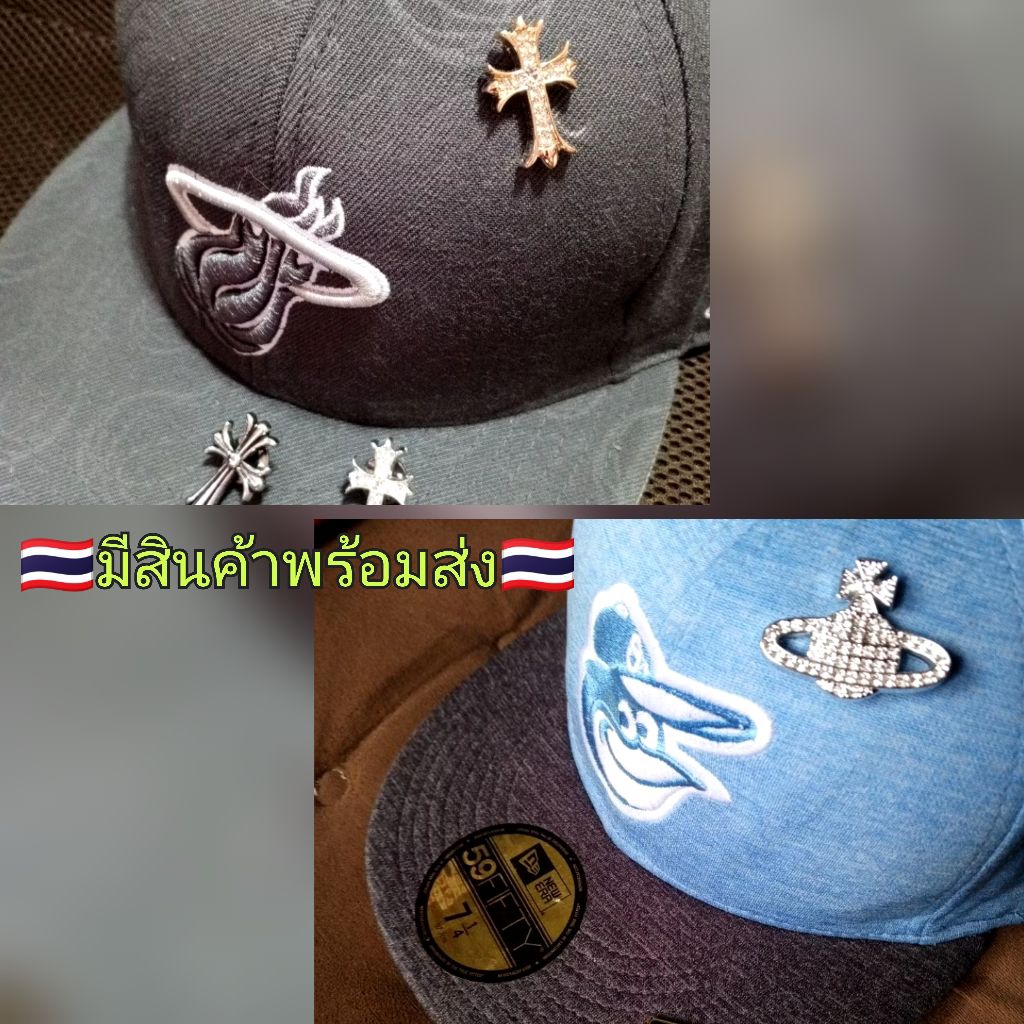 เข็มกลัดไม้กางเขน#PinsCross#เข็มกลัดติดหมวกติดเป้#RetroChromeHearts#Vivienne