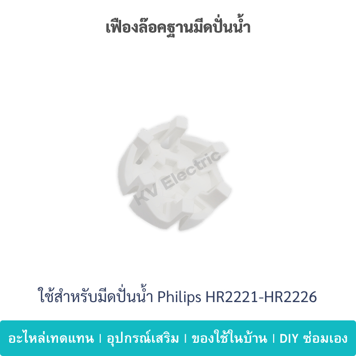 เฟืองล็อกใบมีด Philips HR2221 HR2223 HR2225 เกลียวล็อกฐานใบมีด อะไหล่เครื่องปั่น ตรงรุ่น พร้อมส่ง