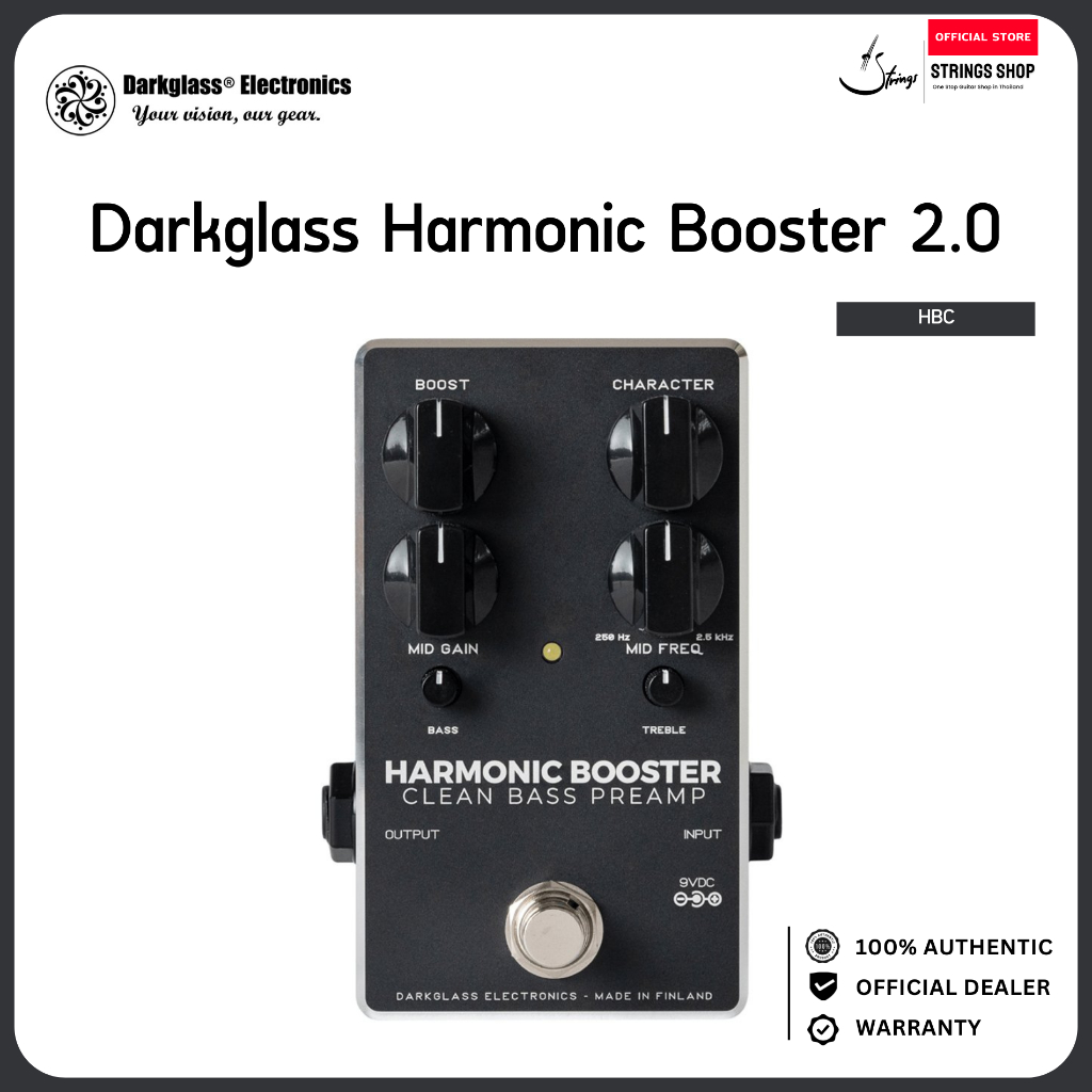 Darkglass Harmonic Booster 2.0 Bass Preamp & Clean Boost เอฟเฟคเบส พรีแอมป์และคลีนบูสต์