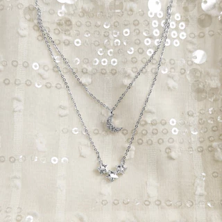 Socrush.bkk | DUSTY MOON necklace สร้อยคอ ดาว พระจันทร์